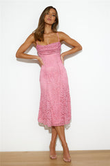Garden Parties Midi Dress Pink