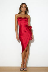 Date Nights With You Mini Dress Red
