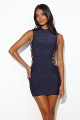 RUNAWAY Stelino Mini Dress Navy