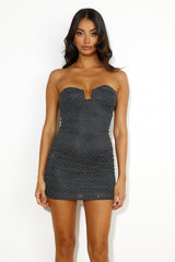 Shine Some More Mini Dress Black