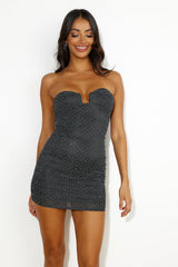 Shine Some More Mini Dress Black