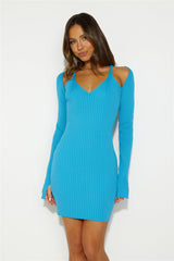 Stride Onward Mini Dress Blue