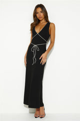 Romance For You Maxi Dress Black