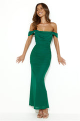 Your Brilliance Mesh Maxi Dress Green