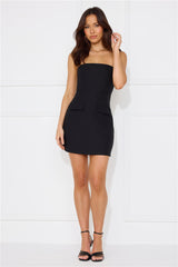 Movie Star Strapless Mini Dress Black
