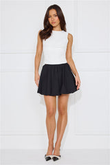 Girl Gossip Bubble Mini Skirt Black