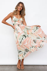 Begonia Bloom Maxi Dress Pink