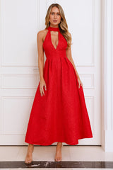 Romance In Paris Maxi Dress Red