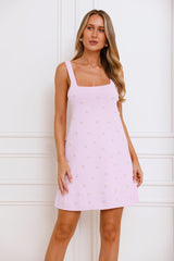 Dainty Daisy Mini Dress Pink