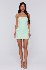 Island Horizon Strapless Mini Dress Mint