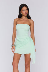 Island Horizon Strapless Mini Dress Mint