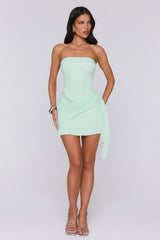 Island Horizon Strapless Mini Dress Mint