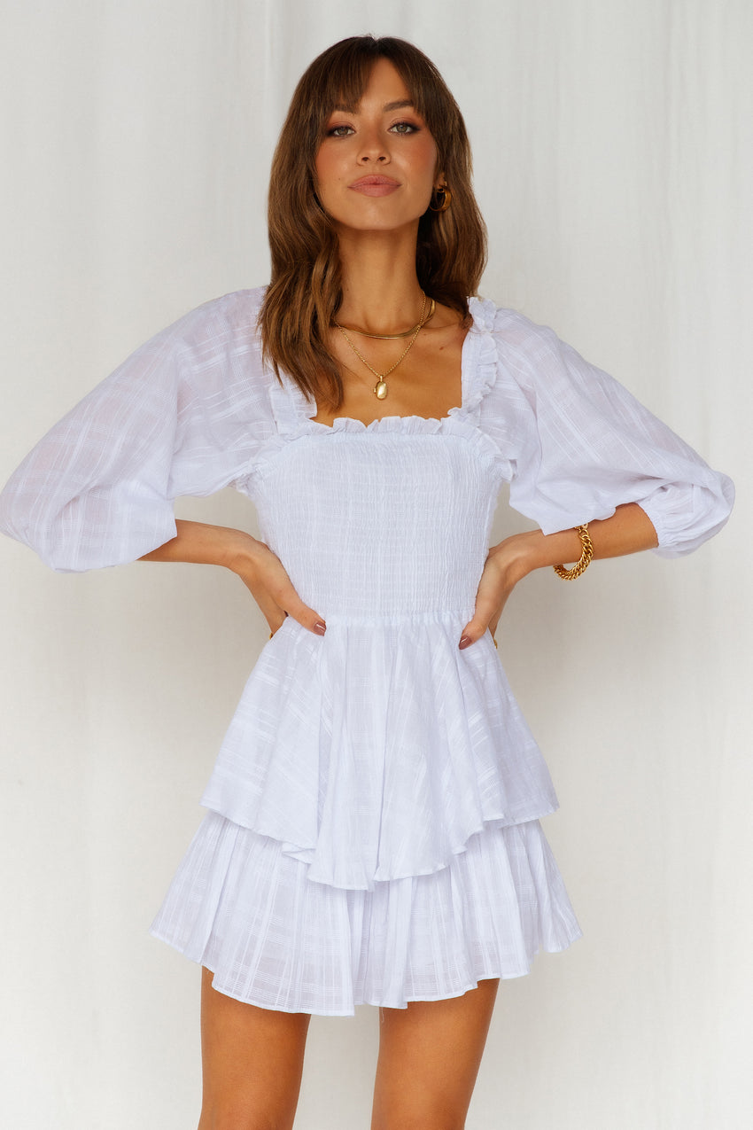 Reflect On Me Romper White