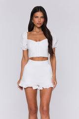 Softest Embrace Crop White
