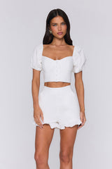 Softest Embrace Crop White