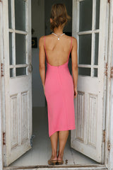 Quiet Dancer Midi Dress Pink