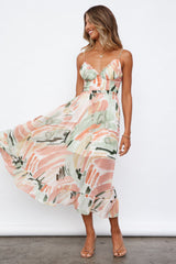 Begonia Bloom Maxi Dress Pink