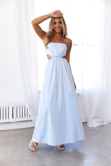 Should We Go Maxi Dress Blue
