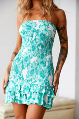 Vacation Time Mini Dress Green