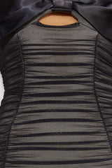 Her Era Mesh Midi Dress Black