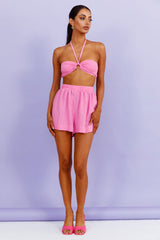 Never Stop Me Shorts Hot Pink