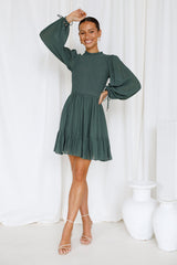 Old Tale Dress Forest Green