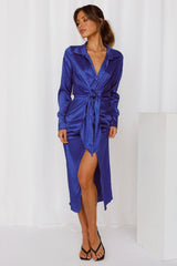 RUNAWAY Skylar Rose Dress Royal Blue