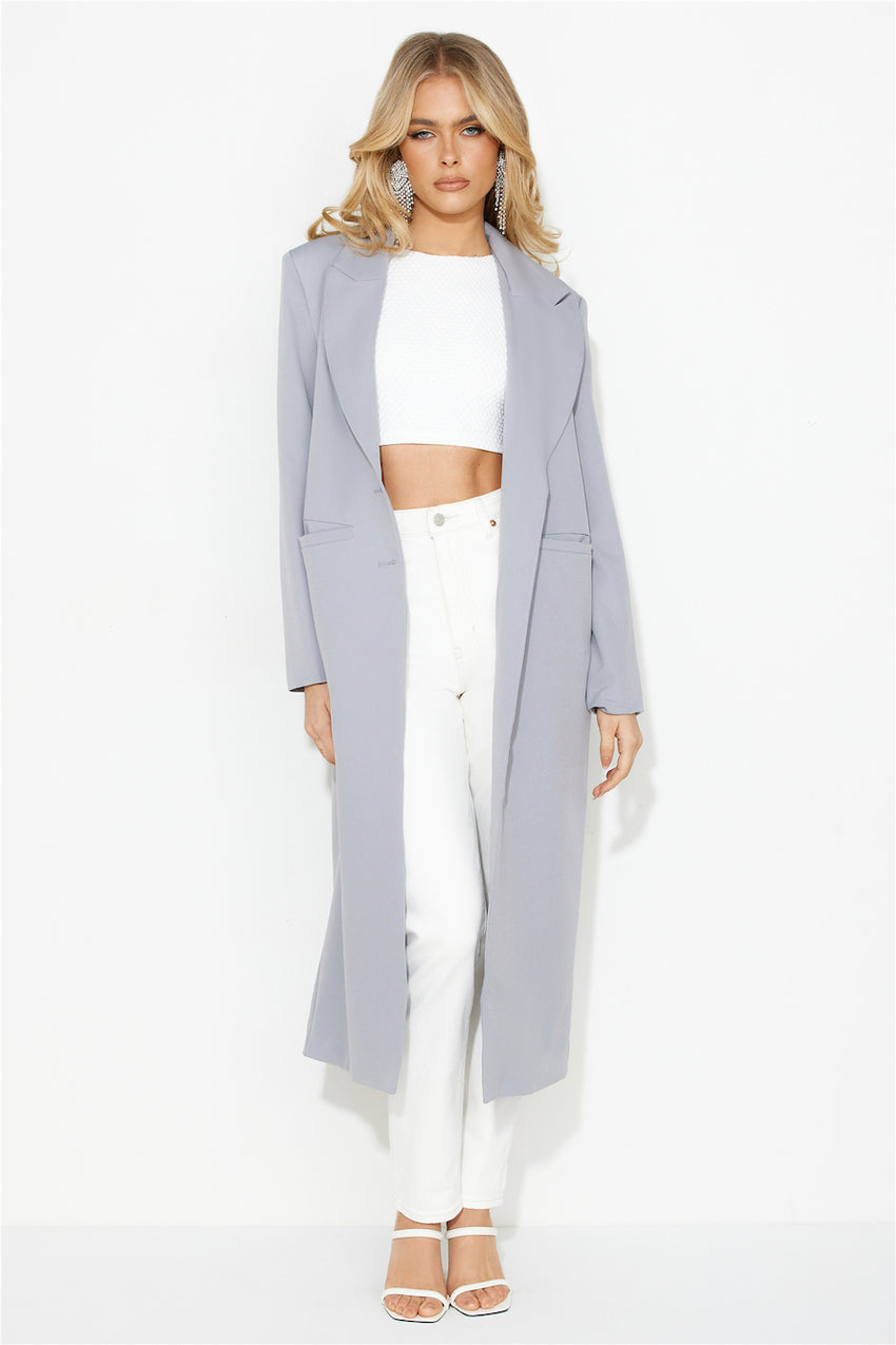 The Noella Blazer Light Grey