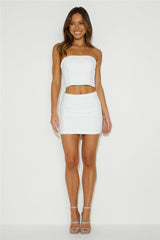 You Are Irresistible Mini Skirt White