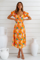 Neon Gardens Midi Dress