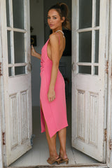 Quiet Dancer Midi Dress Pink
