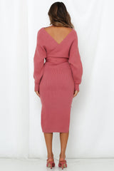Vision Of You Midi Dress Rose