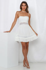 Shady Ladies Dress White