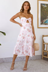 Dedicated To The Sun Midi Dress White