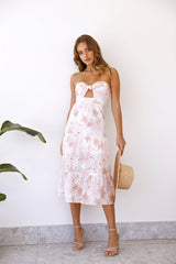 Dedicated To The Sun Midi Dress White